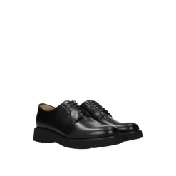 Snøresko^Church's Sort læder Oxfords og Derbies Blå