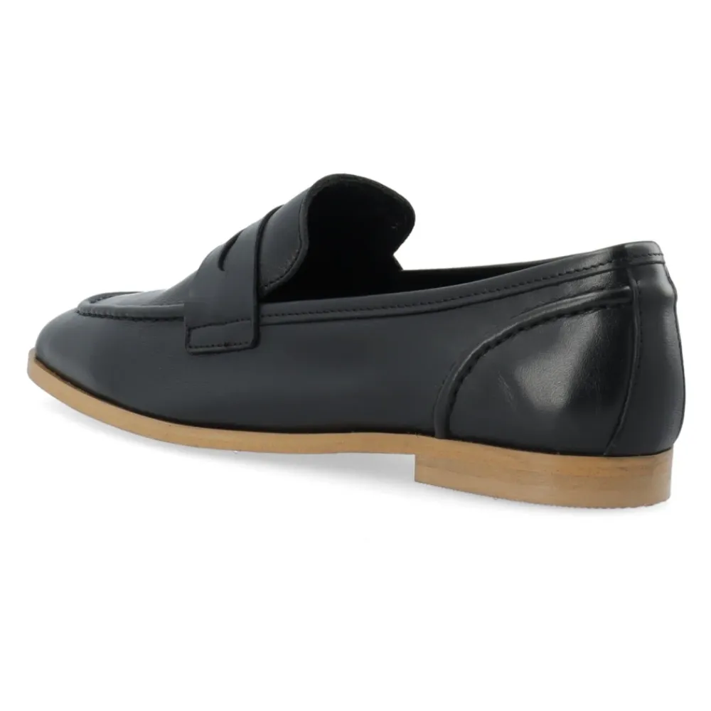Loafers<Cashott Læder Penny Loafer til Kvinder Sort