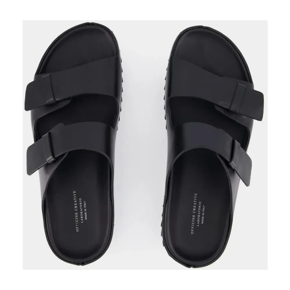 Sandaler^Officine Creative læder slides Sort