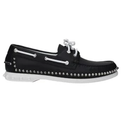 Sejlersko^Christian Louboutin læder Slip-On Loafers med nitter Sort