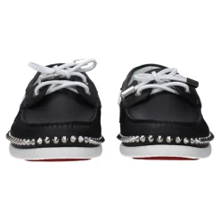 Sejlersko^Christian Louboutin læder Slip-On Loafers med nitter Sort