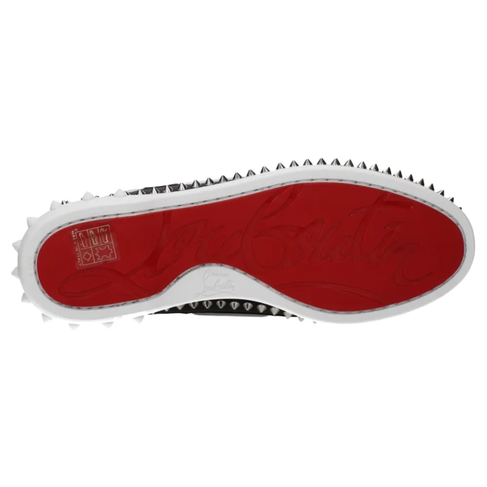 Sejlersko^Christian Louboutin læder Slip-On Loafers med nitter Sort