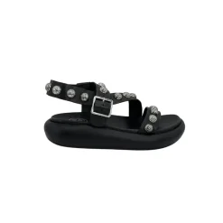 Sandaler<ASH Læder Studded Sandal Sort