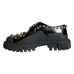 Snøresko<Dolce & Gabbana Læder Trekking Derby Sko Sort