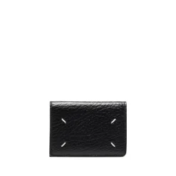 Punge & Kortholder<Maison Margiela læder Tri-fold Kortholder Pung Sort