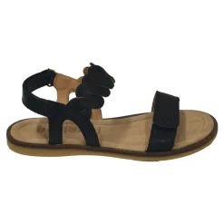 Sandaler<bisgaard lædersandal med fletrem Sort