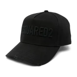 Huer, Kasketter & Hatte^Dsquared2 Logo Baseball Cap Stilfuldt Tilbehør Sort