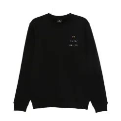 Sweatshirts^PS By Paul Smith Logo Bomuld Sweatshirt Sweaters Sort