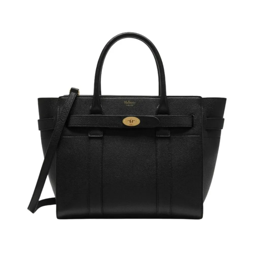 Indkøbstasker^Mulberry lynlås Bayswater taske Sort