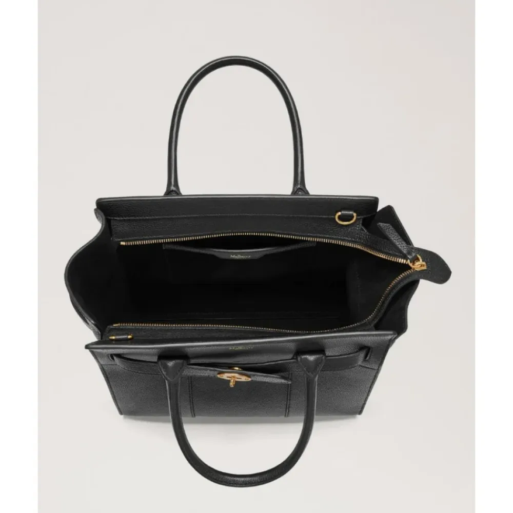 Indkøbstasker^Mulberry lynlås Bayswater taske Sort