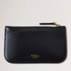 Clutch<Mulberry Lynlås Møntpung Super Lux Sort
