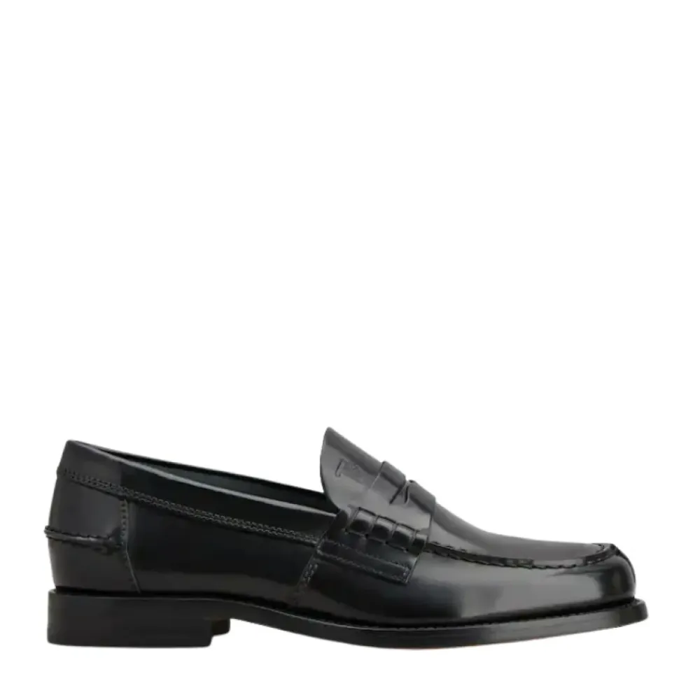 Loafers^Tod's Mokkasin Læder Flade Sko Sort
