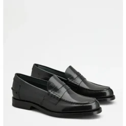 Loafers^Tod's Mokkasin Læder Flade Sko Sort