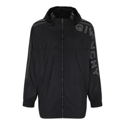 Skaljakker<Givenchy Nylon Sportsjakke Sort