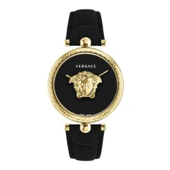 Ure<Versace Sort og d PALAZZO Ur Gul