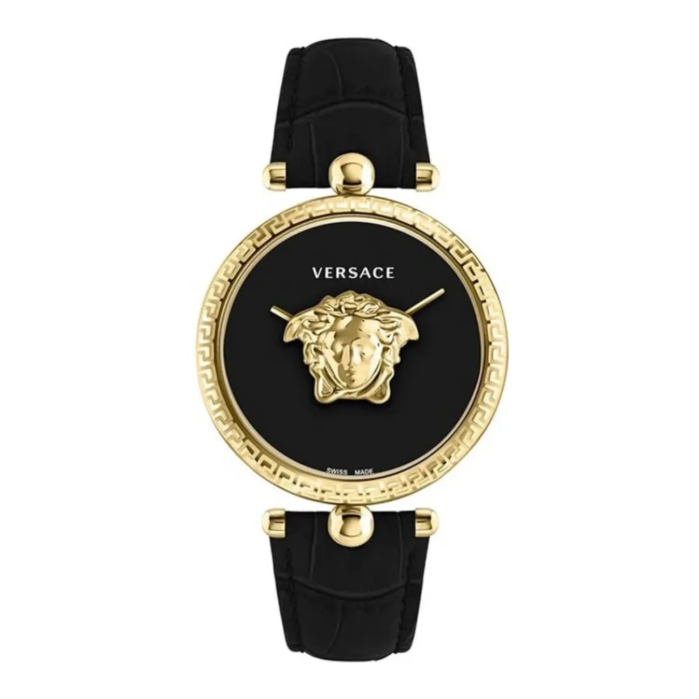 Ure<Versace Sort og d PALAZZO Ur Gul