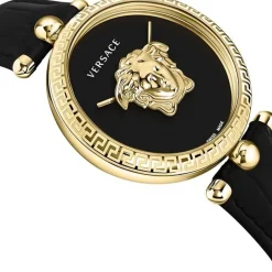 Ure<Versace Sort og d PALAZZO Ur Gul