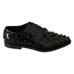 Snøresko<Dolce & Gabbana Patentlæder Snøresko Sort