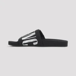 Sandaler^Balenciaga Pels Bomuld Slip-On Sandaler Sort