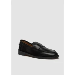 Loafers^Elia Maurizi Penny Loafer i kalveskind Sort