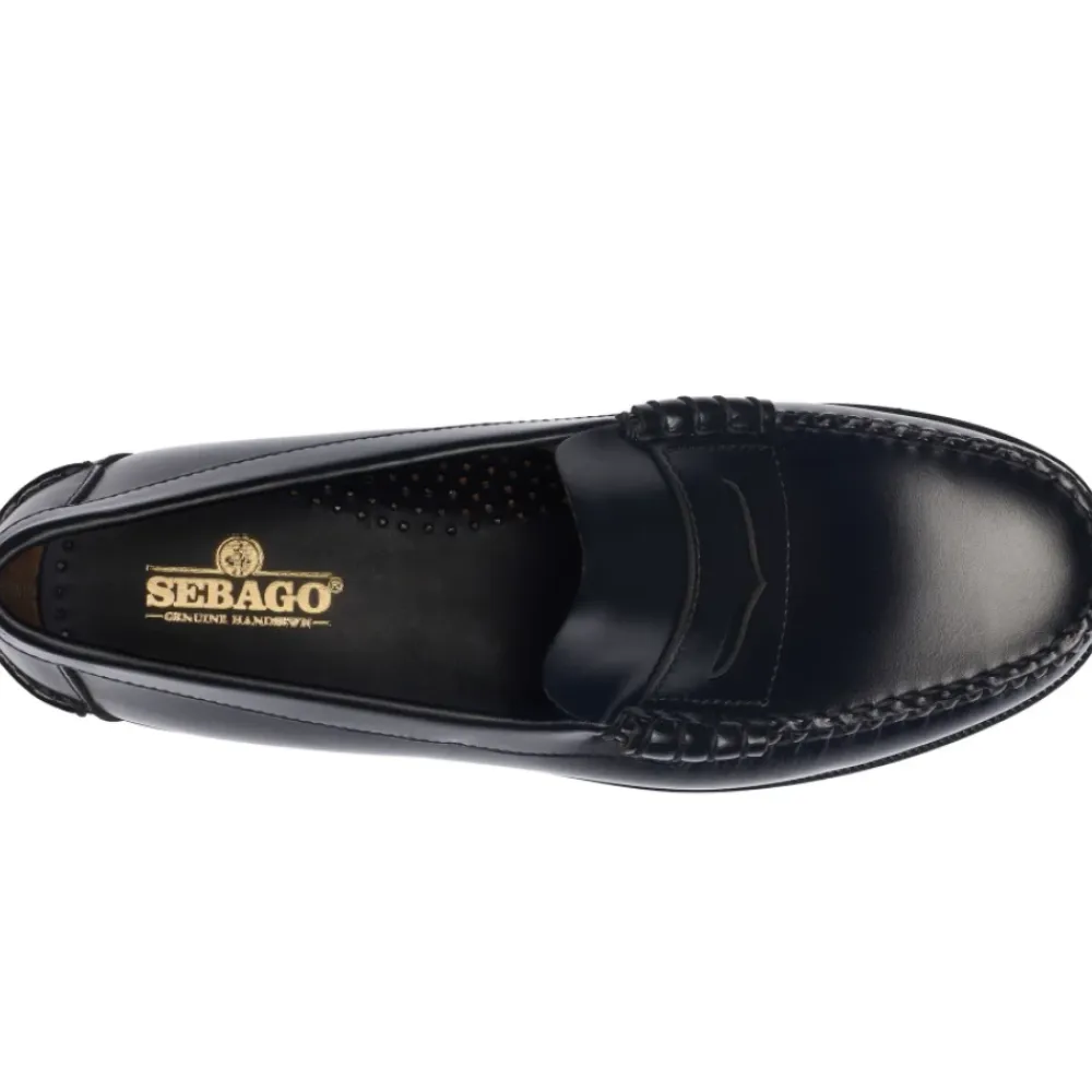 Loafers<Sebago Penny Loafer Sko Sort