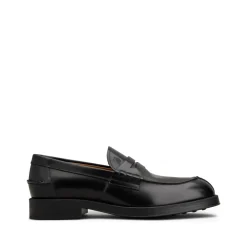 Loafers<Tod's Penny Slot Lædersko Sort