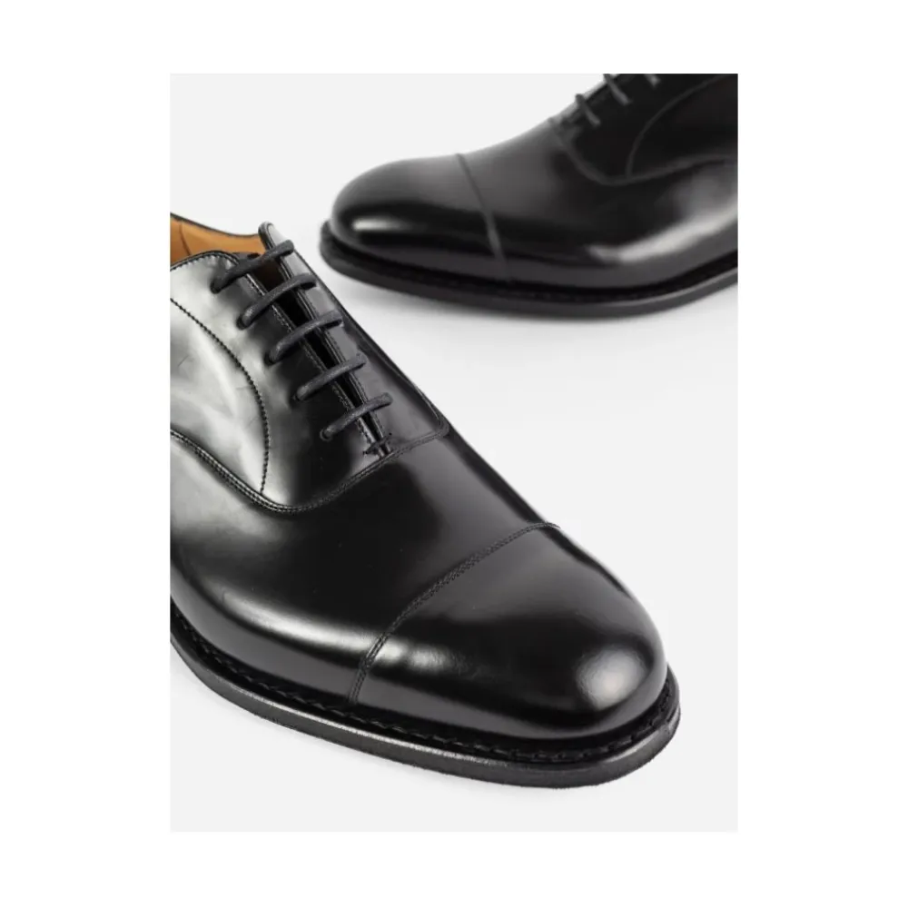 Business Sko^Church's Polishbinder Læder Oxford Sko Sort