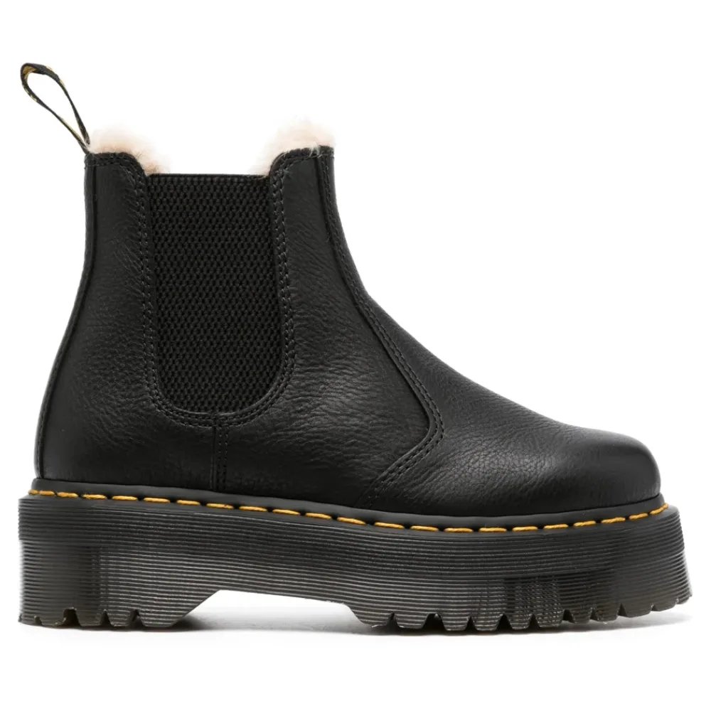 Støvler|Chelsea Boots^Dr. Martens Quad Platform Chelsea Støvler Sort