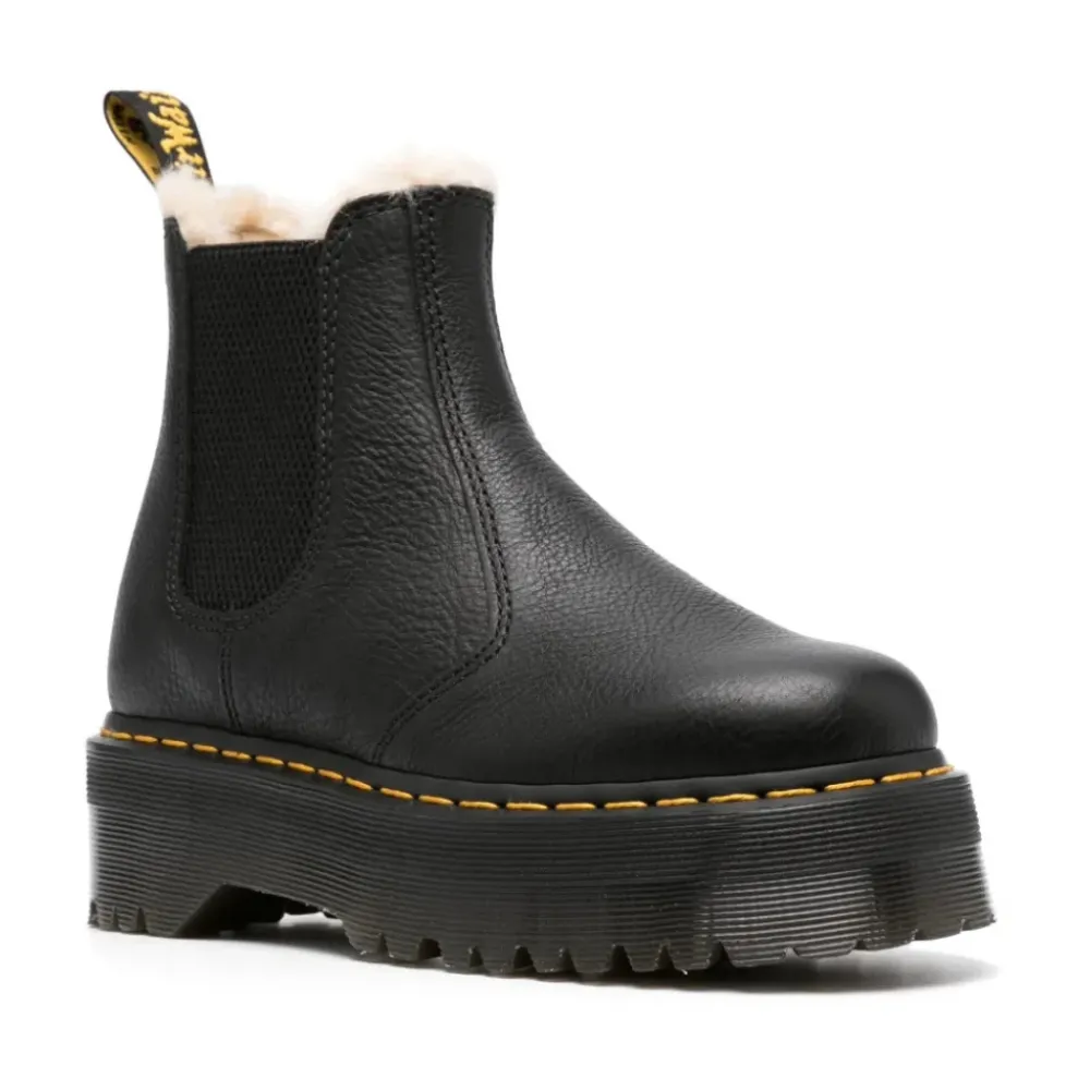 Støvler|Chelsea Boots^Dr. Martens Quad Platform Chelsea Støvler Sort