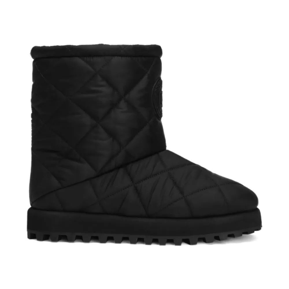 Vinterstøvler^Dolce & Gabbana Quiltet Ankelstøvle Sort