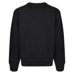 Sweatshirts^Burberry ribstrikket sweatshirt med lange ærmer Sort