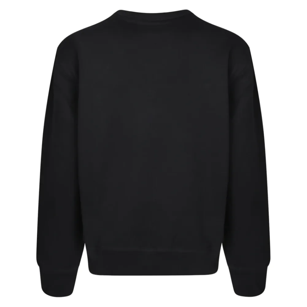 Sweatshirts^Burberry ribstrikket sweatshirt med lange ærmer Sort