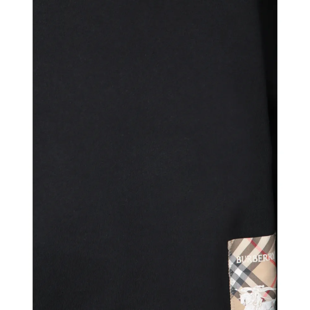 Sweatshirts^Burberry ribstrikket sweatshirt med lange ærmer Sort