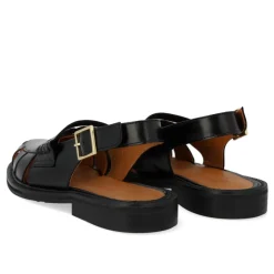 Sandaler<Angulus Slingback Loafer med Cut-Out Mønster Sort