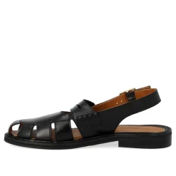 Sandaler<Angulus Slingback Loafer med Cut-Out Mønster Sort
