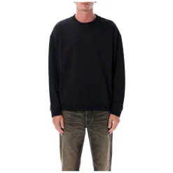 Trøjer|Sweatshirts<Diesel Strikvarer AW25 Sweatshirt Grafisk Print Sort
