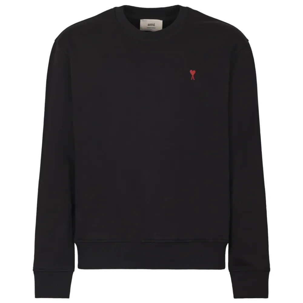 Trøjer|Sweatshirts^Ami Paris Sweater ADC-USW035 Sort