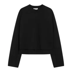 Sweatshirts<Moncler Sweater Edward Enninful Stil Sort