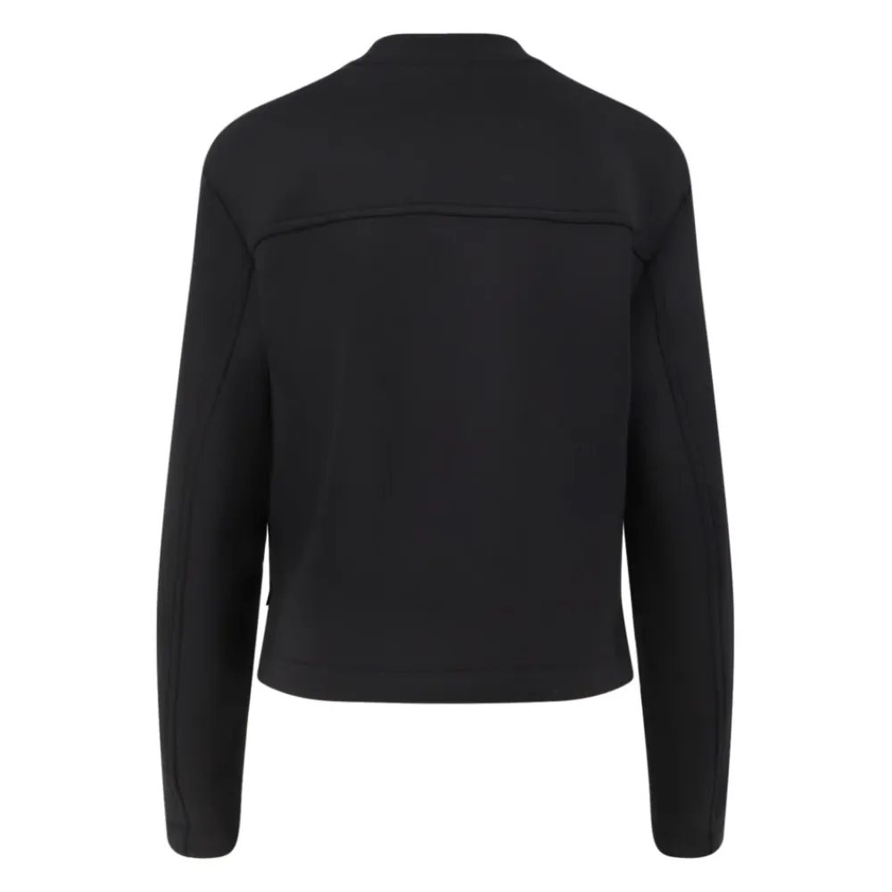 Sweatshirts<Moncler Sweater med Asymmetrisk Bund Sort