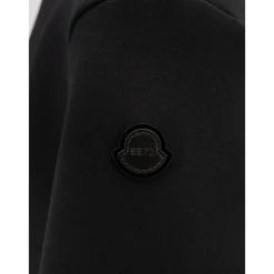 Sweatshirts<Moncler Sweater med Asymmetrisk Bund Sort
