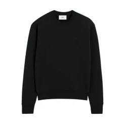 Sweatshirts^Ami Paris Sweatshirt i Loopback-Cottonfleece Sort