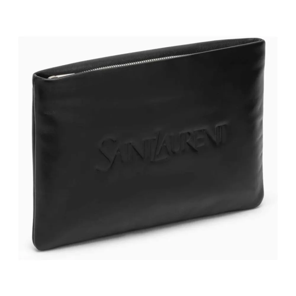 Clutch^Saint Laurent Tilbehør. Stor Tote Taske Sort
