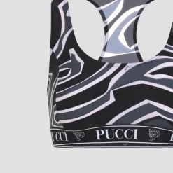 T-Shirts & Toppe<Pucci Sort Topslidstøj til Kvinder AW25 Multifarvet