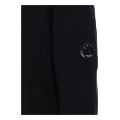 Strik<C.P. Company uld-blandingsrundhals sweater Sort