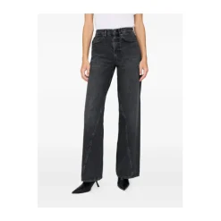 Jeans^Anine Bing Vasket Panel Jeans Sort