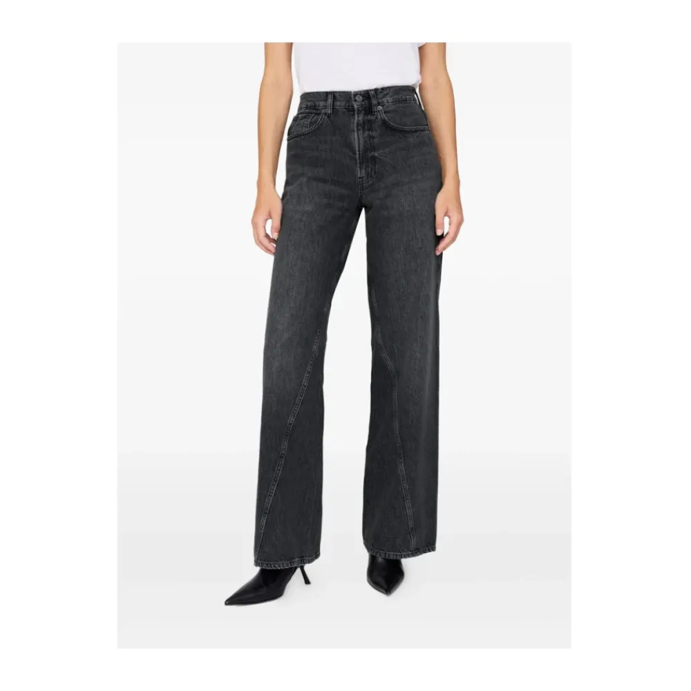 Jeans^Anine Bing Vasket Panel Jeans Sort