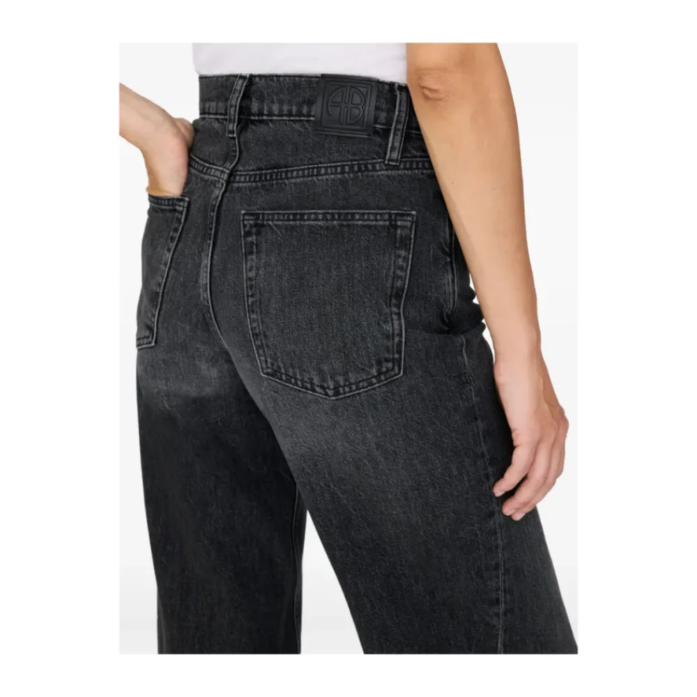 Jeans^Anine Bing Vasket Panel Jeans Sort