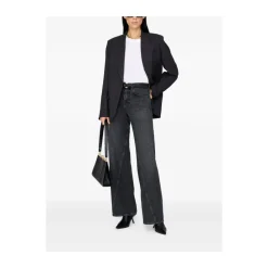 Jeans^Anine Bing Vasket Panel Jeans Sort