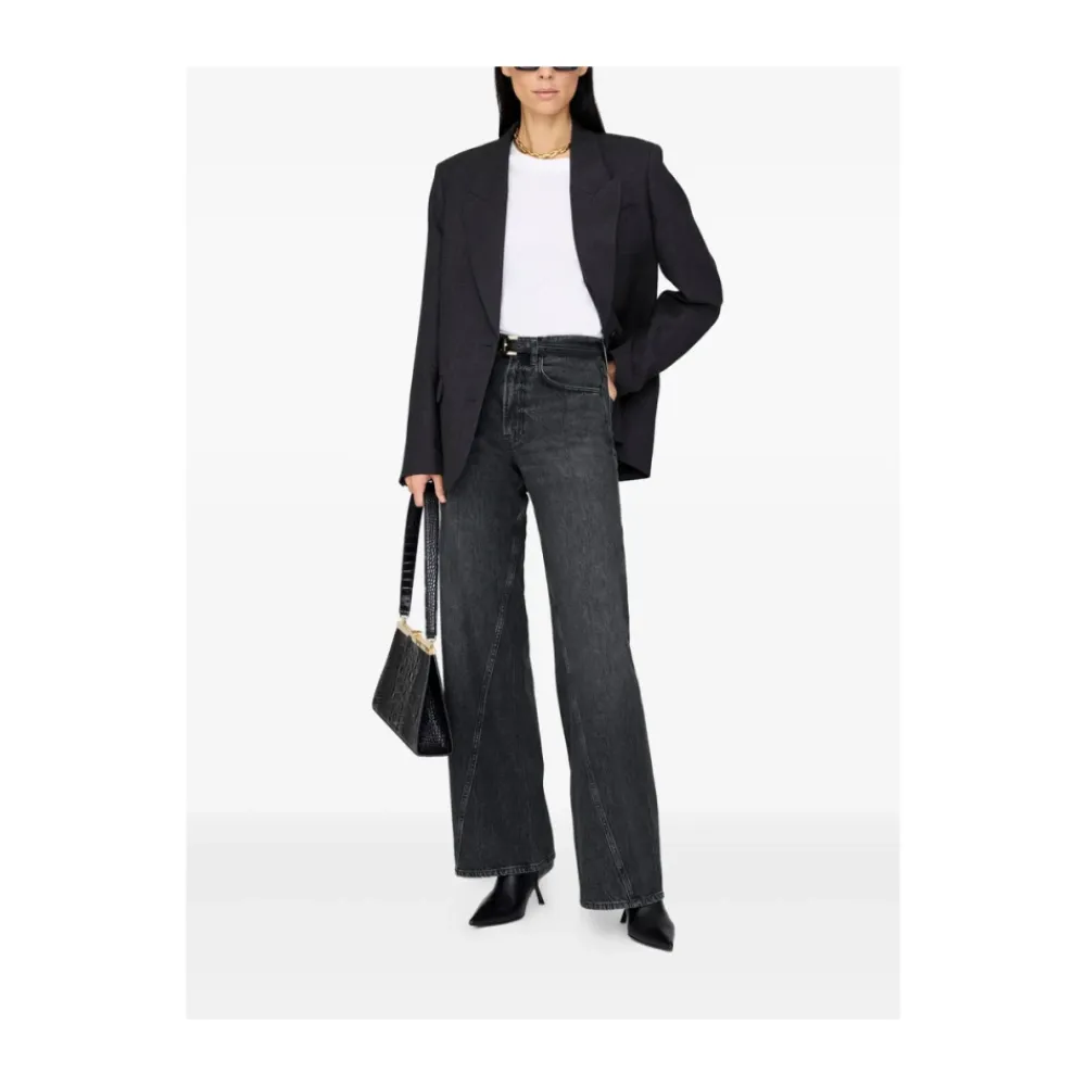 Jeans^Anine Bing Vasket Panel Jeans Sort