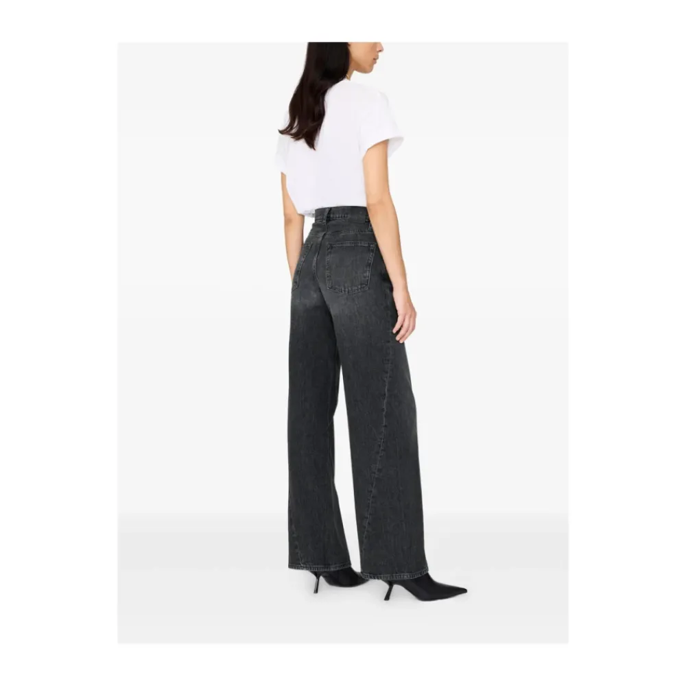 Jeans^Anine Bing Vasket Panel Jeans Sort